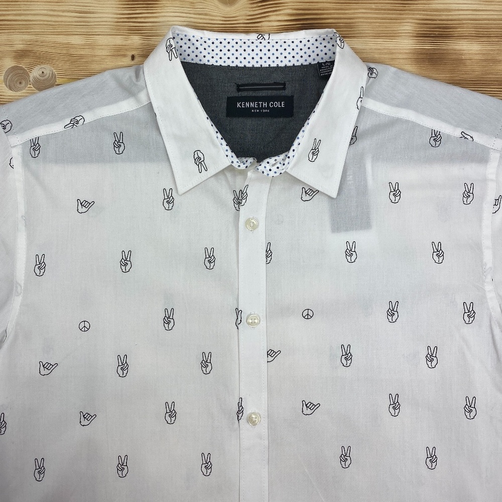 KENNETH COLE NEW YORK Short Sleeve SZ L